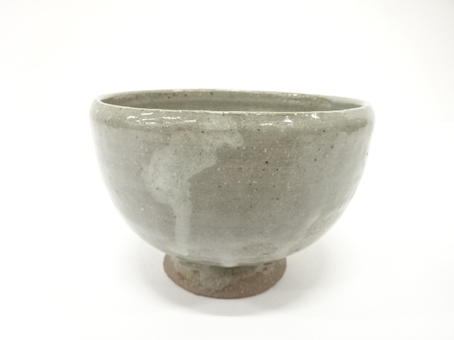 JAPANESE TEA CEREMONY / TEA BOWL CHAWAN / ASH GLAZE